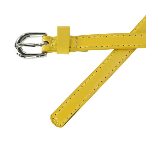 CTM Women's Skinny 1/2 Inch Dress Belt (Pack of 2 Colors) - Picture 2 of 3